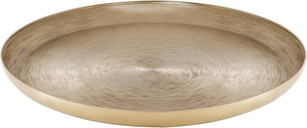 Kate and Laurel Stovring Mid-Century Tray, 16 Inch Diameter, Gold, Modern Tray for Serving, Stora... | Amazon (US)