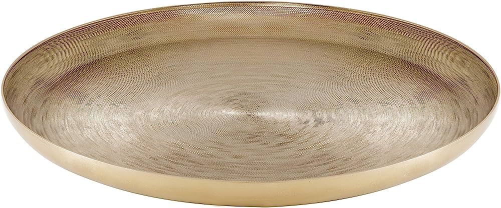 Kate and Laurel Stovring Mid-Century Tray, 16 Inch Diameter, Gold, Modern Tray for Serving, Stora... | Amazon (US)