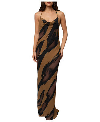 Women's Dusk Infinite Journey Maxi Dress, Open-Back, Cowl-Neck | Macy's