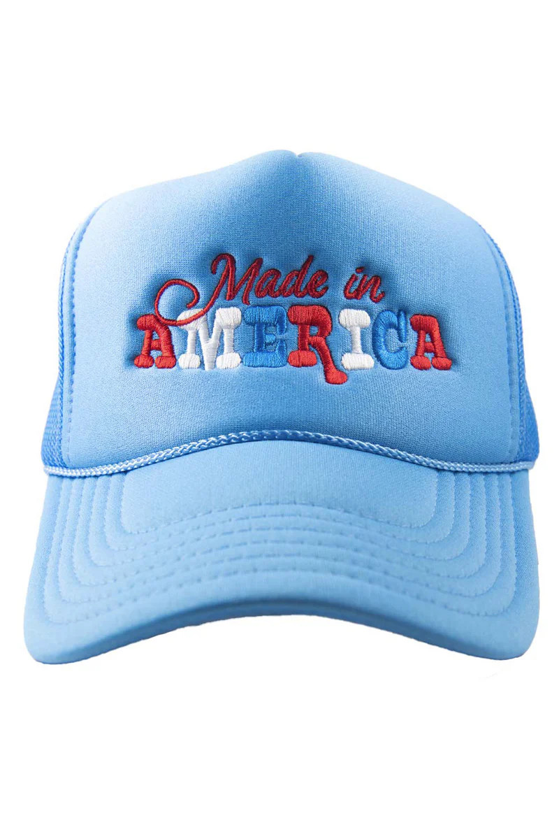 BuddyLove X Katydid | Made in America Embroidered Trucker Hat | Cool Blue | BuddyLove