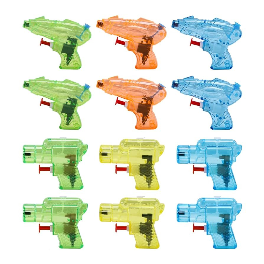 12 Packs Water Gun for Kids Squirt Toys Outdoor Beach Swimming Pool Game Summer Party Favor | Amazon (US)