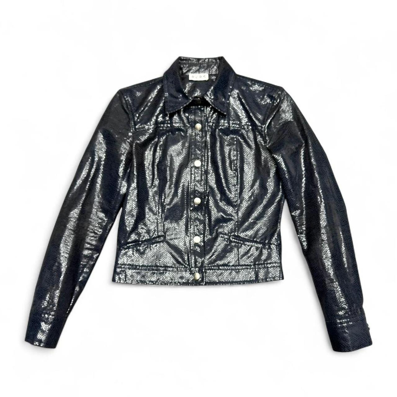 BCBG Women's Lightweight Jacket - Navy/Black - S | Depop US