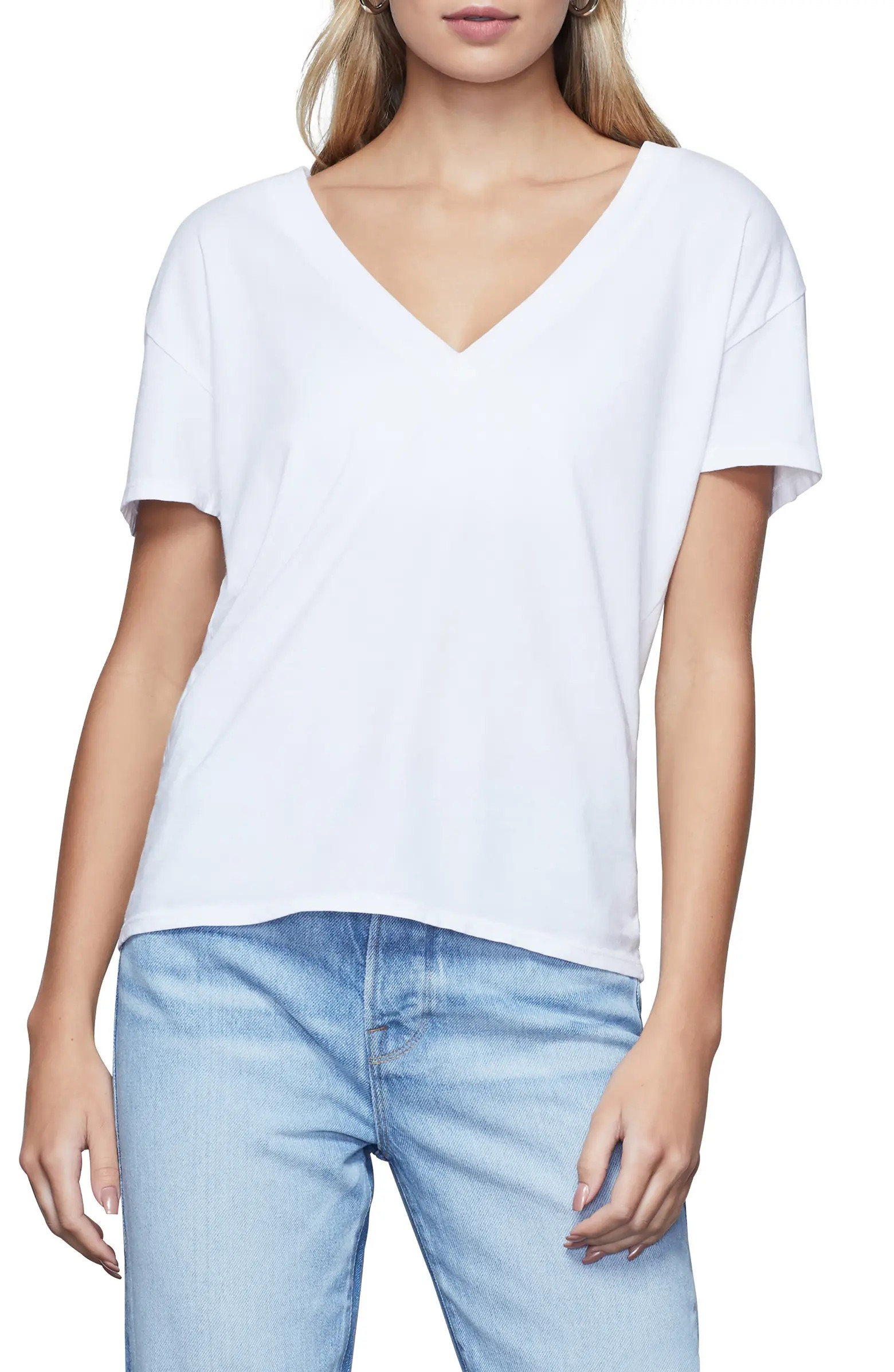 Good American V-Neck Jersey T-Shirt | Nordstrom | Nordstrom