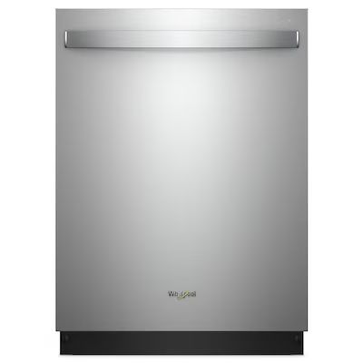 Whirlpool  Top Control 24-in Built-In Dishwasher (Fingerprint Resistant Stainless Steel) ENERGY ... | Lowe's