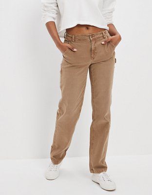 AE Stretch High-Waisted Straight Leg Carpenter Pant | American Eagle Outfitters (US & CA)