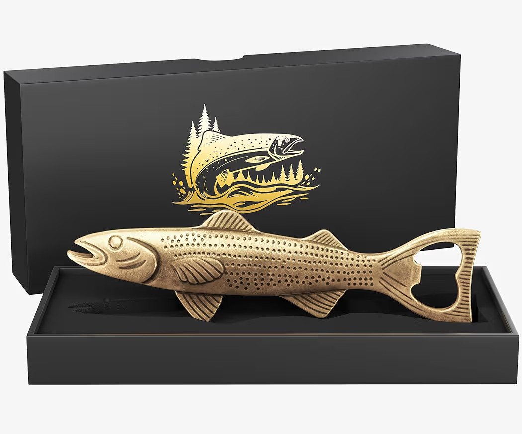 Unique Fish Beer Gifts for Men Vintage Bottle Opener, Fishing Fathers Day Gift Birthday Christmas... | Amazon (US)