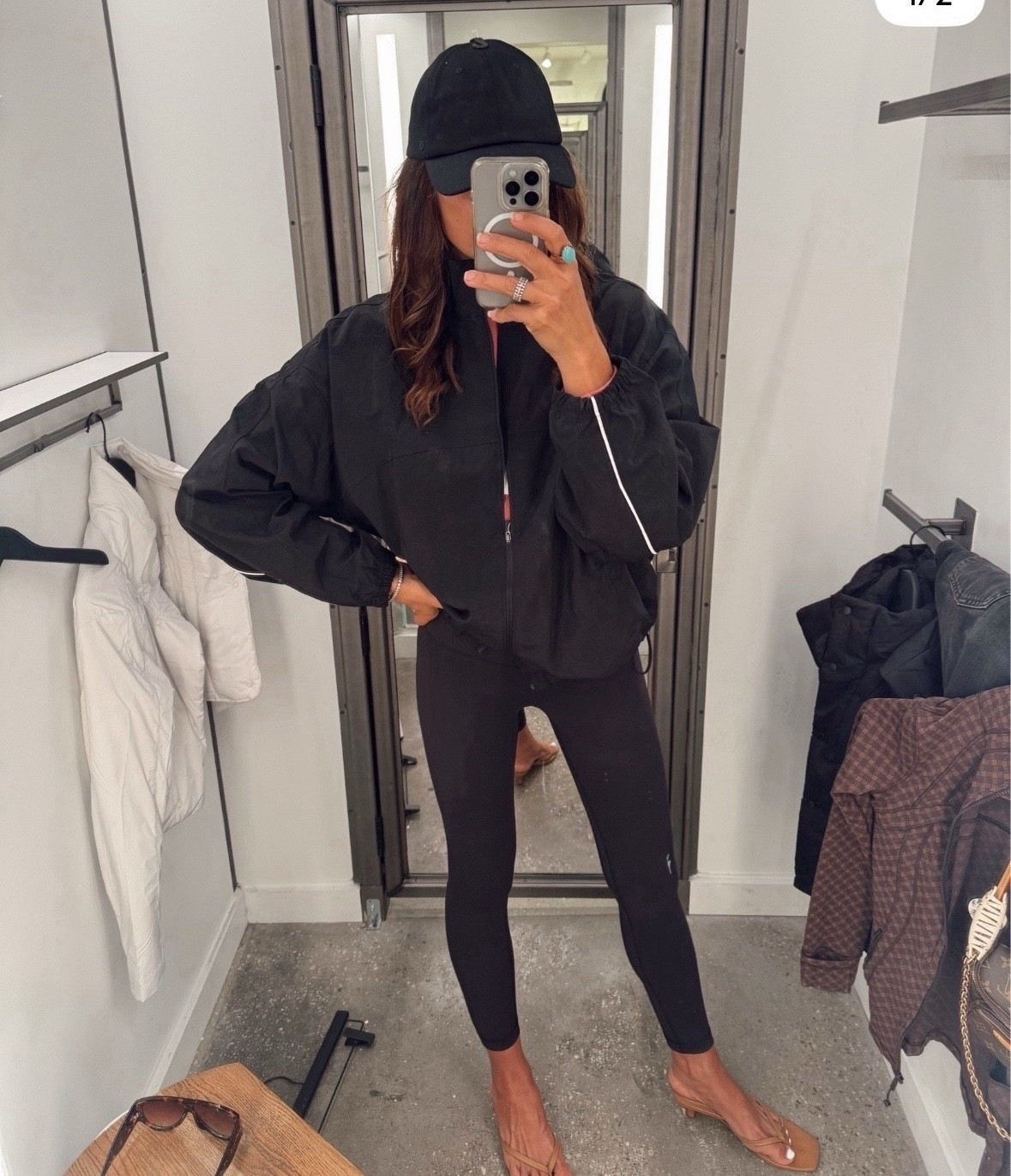 License jacket size 6 from lululemon 
Lululemon leggings size 6