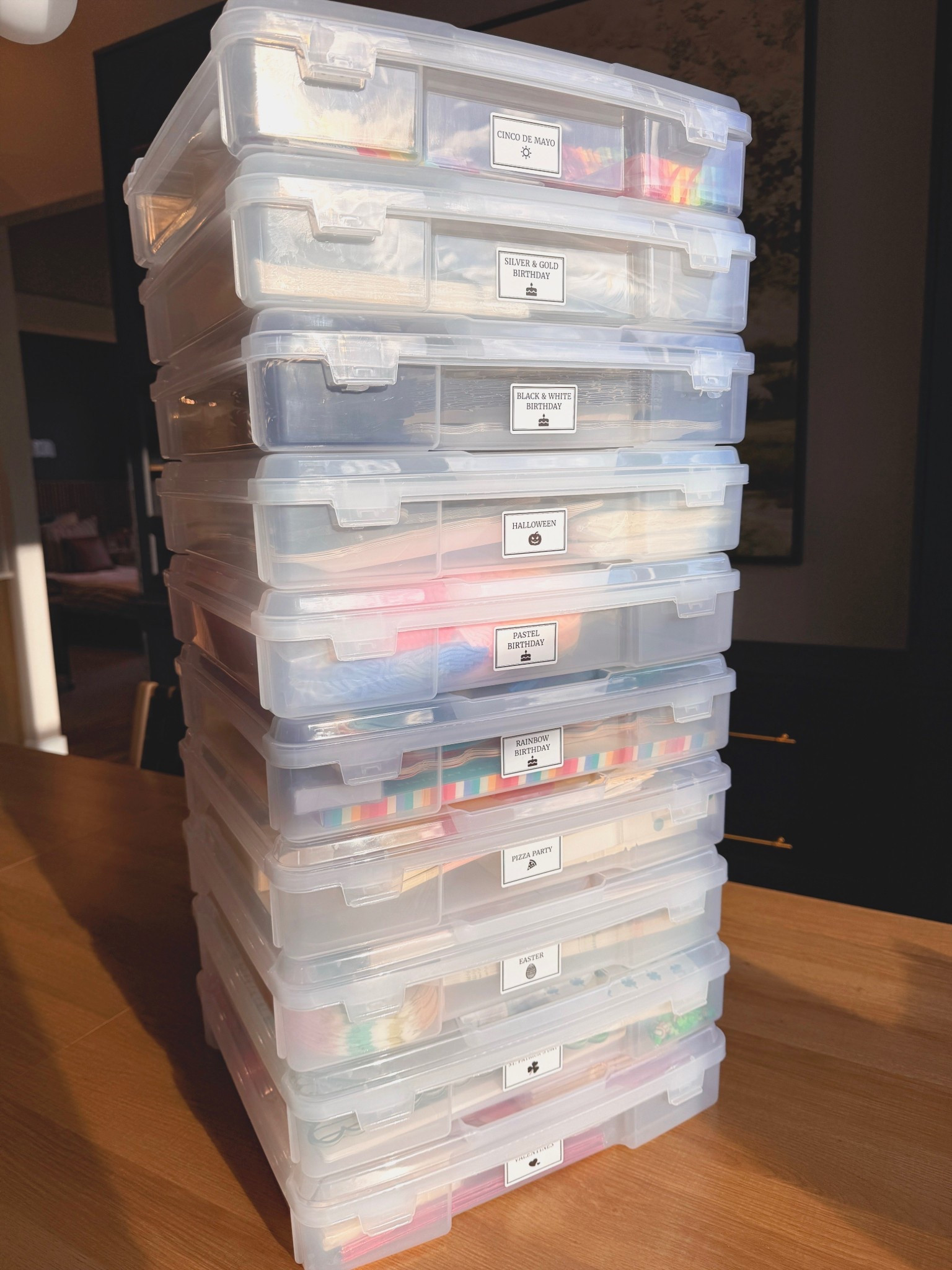 Party hosting just got organized. I keep themed party supplies sorted in clear bins so everything is easy to grab when it’s time to celebrate. Birthdays, holidays, and special events all in one place.

clear storage bins, party supply organization, hosting organization, birthday party planning, home organization ideas, labeled bins, party decor storage, organization hacks

#LTKHome #LTKKids #LTKSeasonal