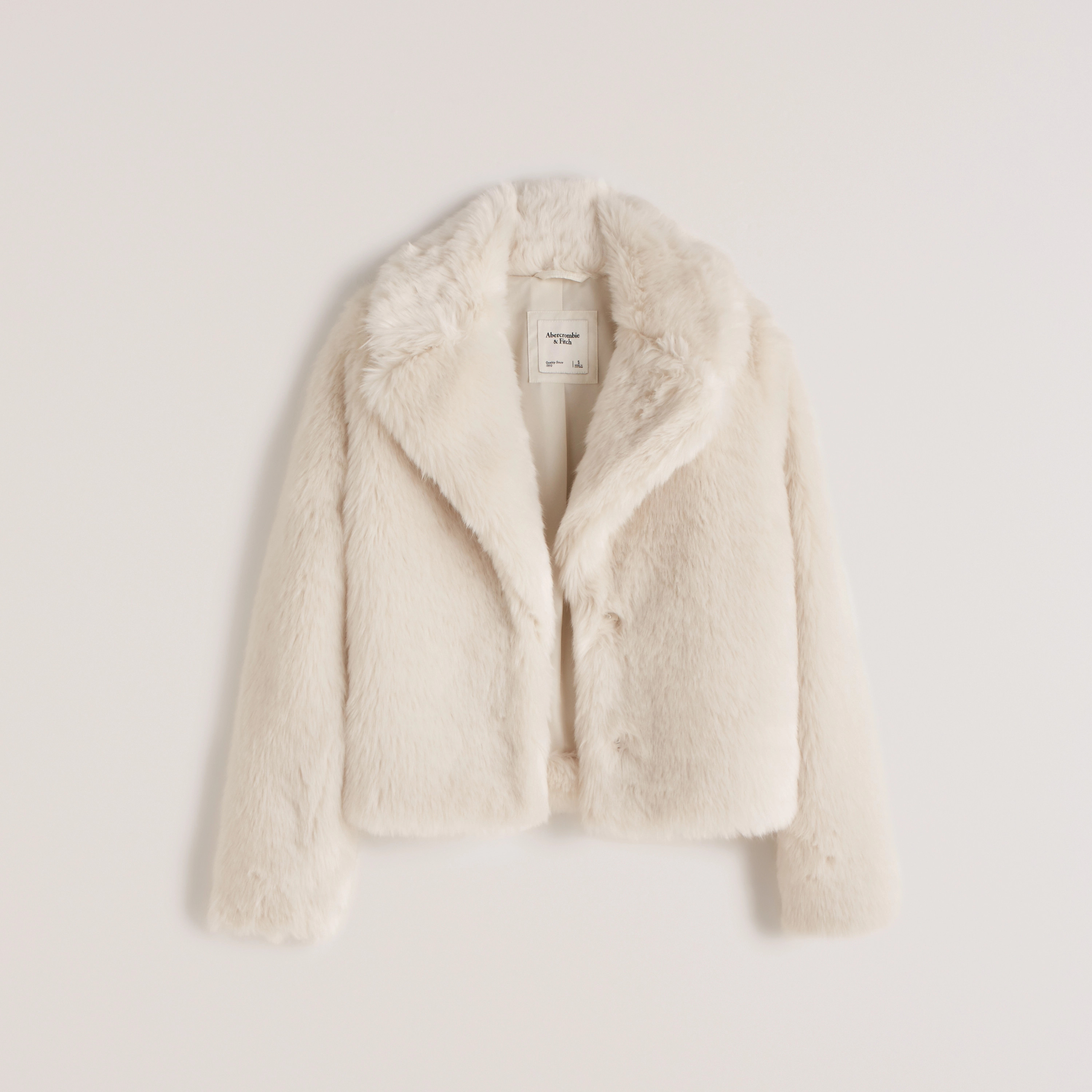Women's Faux Fur Cropped Coat | Women's Coats & Jackets | Abercrombie.com | Abercrombie & Fitch (UK)