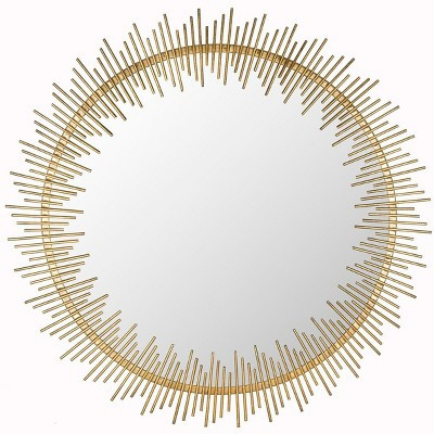 Sunray Circle Mirror - Antique Gold - Safavieh | Target