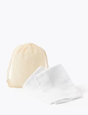 2 Pack Organic Muslin Cloths & Reusable Bag | Marks & Spencer (UK)
