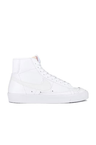 Nike Blazer Mid '77 Vintage Sneaker in White & White from Revolve.com | Revolve Clothing (Global)