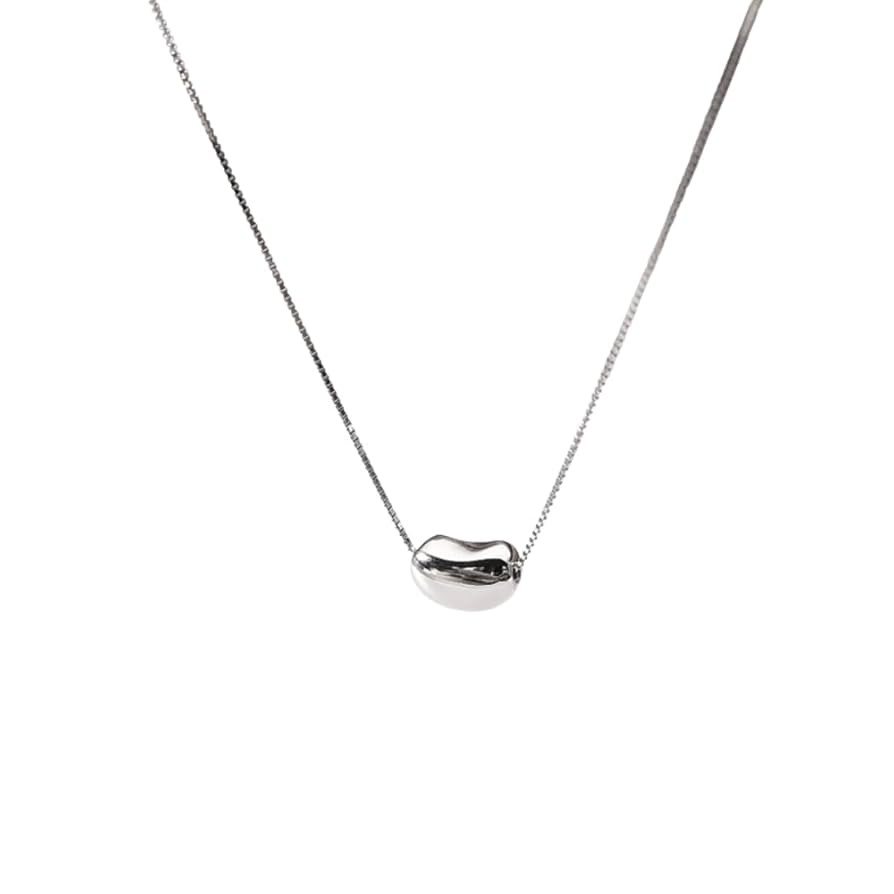 Minimalist Elegance: 18K Gold Plated 925 Sterling Silver Bean Pendant Necklace (gold) | Amazon (US)