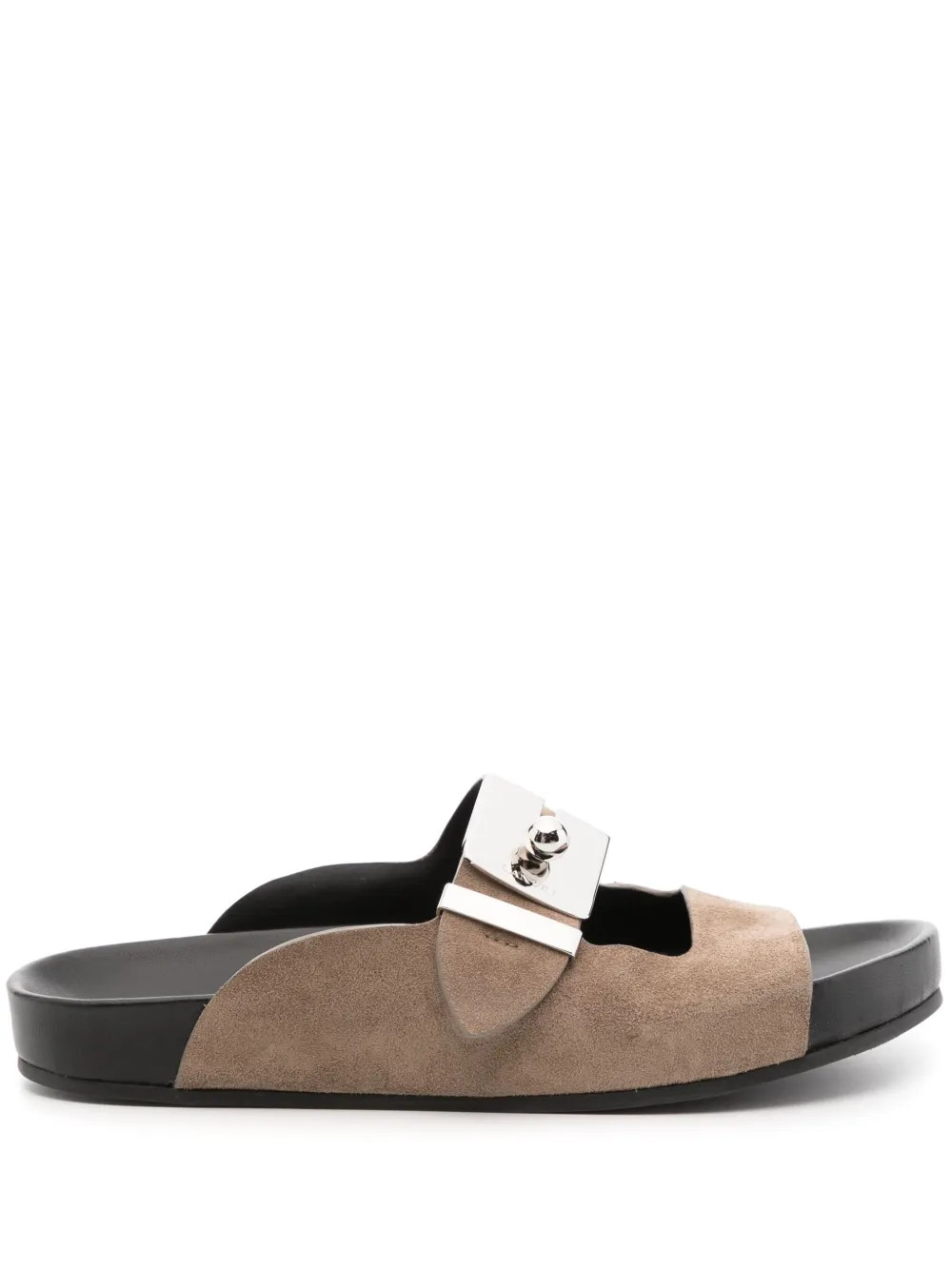 side-buckle leather sandals | Farfetch Global