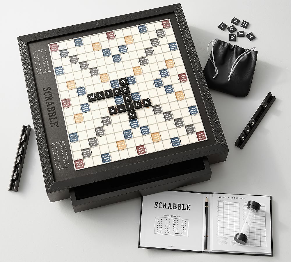 Wooden Scrabble Board Game - Luxury Edition | Pottery Barn (US)