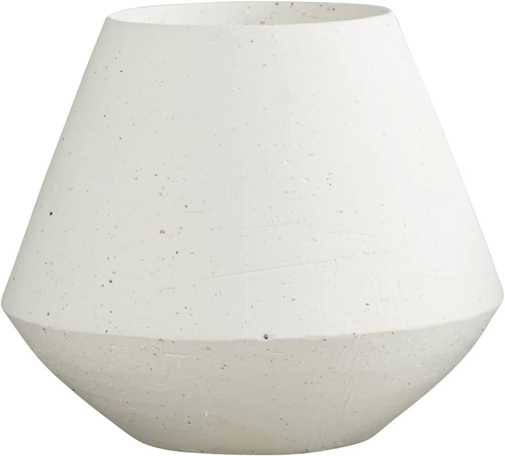 47th & Main Modern White Contemporary Circular Shaped Ceramic Planter for Indoor or Outdoor Flowe... | Amazon (US)