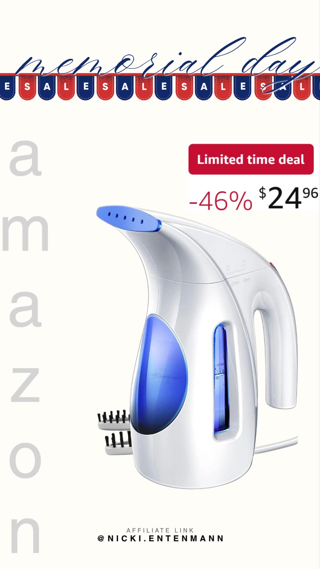 Keep wrinkles away with the HiLIFE Steamer for Clothes. Quick heat, smooth glide, and travel‑friendly design make fresh outfits effortless and fun every single day. 👔✨🌟  

#HiLIFE #clothessteamer #garmentcare #wrinklefree #homeappliances #travelessentials #steamiron #laundrytools #fashioncare #portableappliances 

 #LTKHome #LTKSaleAlert #LTKTravel