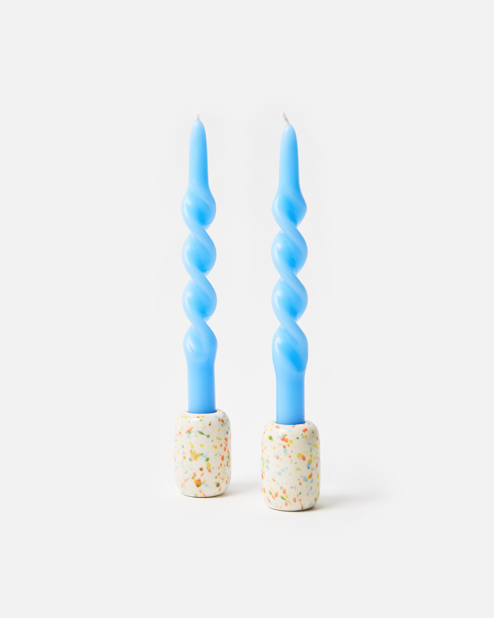 Splatter Ceramic Candlestick & Holder Gift Set | Oliver Bonas | Oliver Bonas (Global)