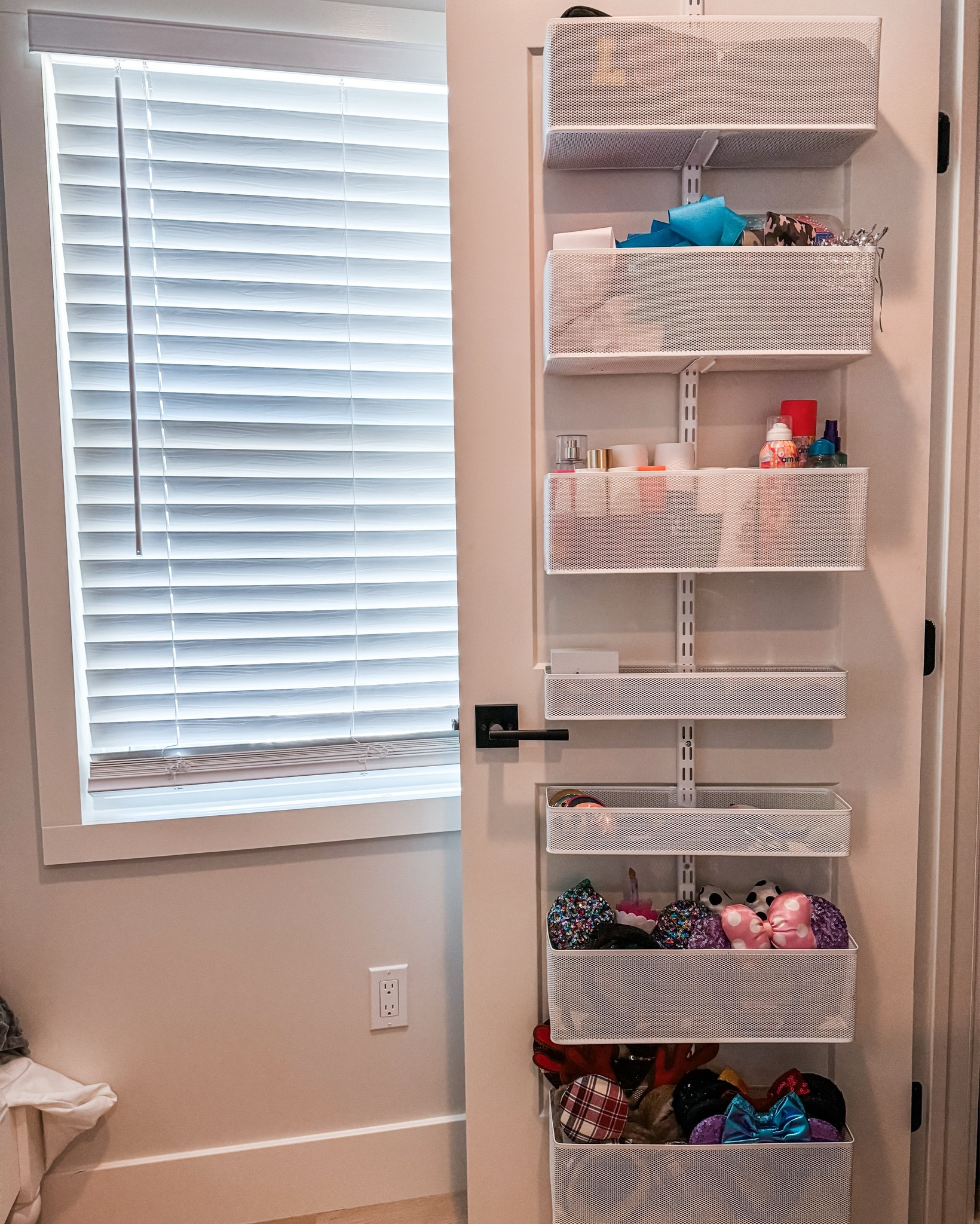 The Container Store is still having an amazing sale. Included in the sale are the door mounted Elfa systems. I like to mount the hanging standard into the door and not have it hang over the top and bottom – although that is an option if you do not want to mount it directly into the door.

#LTKSaleAlert #LTKHome #LTKFamily