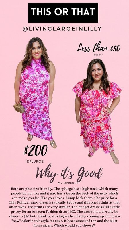 A or B? Splurge or Budget? Which would you choose from these 2 valentines day styles for 2024?#livinglargeinlilly #grandmillennial #preppy #vday #pink #red #plussize

#LTKSeasonal #LTKfindsunder50 #LTKplussize