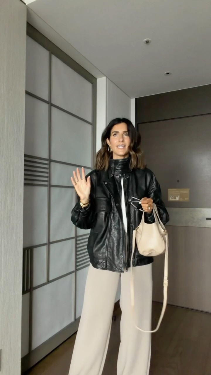 Hello from Tokyo Japan! 🇯🇵 wanted to share what I’m wearing today. It’s a bit rainy out so I have two options for layers. What do you like best? I’m just shy of 5-7” wearing the size small pants from @Aritzia and size large knit sweater for an oversized fit from @Target  and XS leather jacket from @Zara 

#LTKOver40 #LTKootd #LTKgrwm