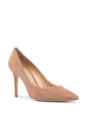 Gianvito Rossi Gianvito 85mm Suede Pumps | Pink | FARFETCH | Farfetch Global