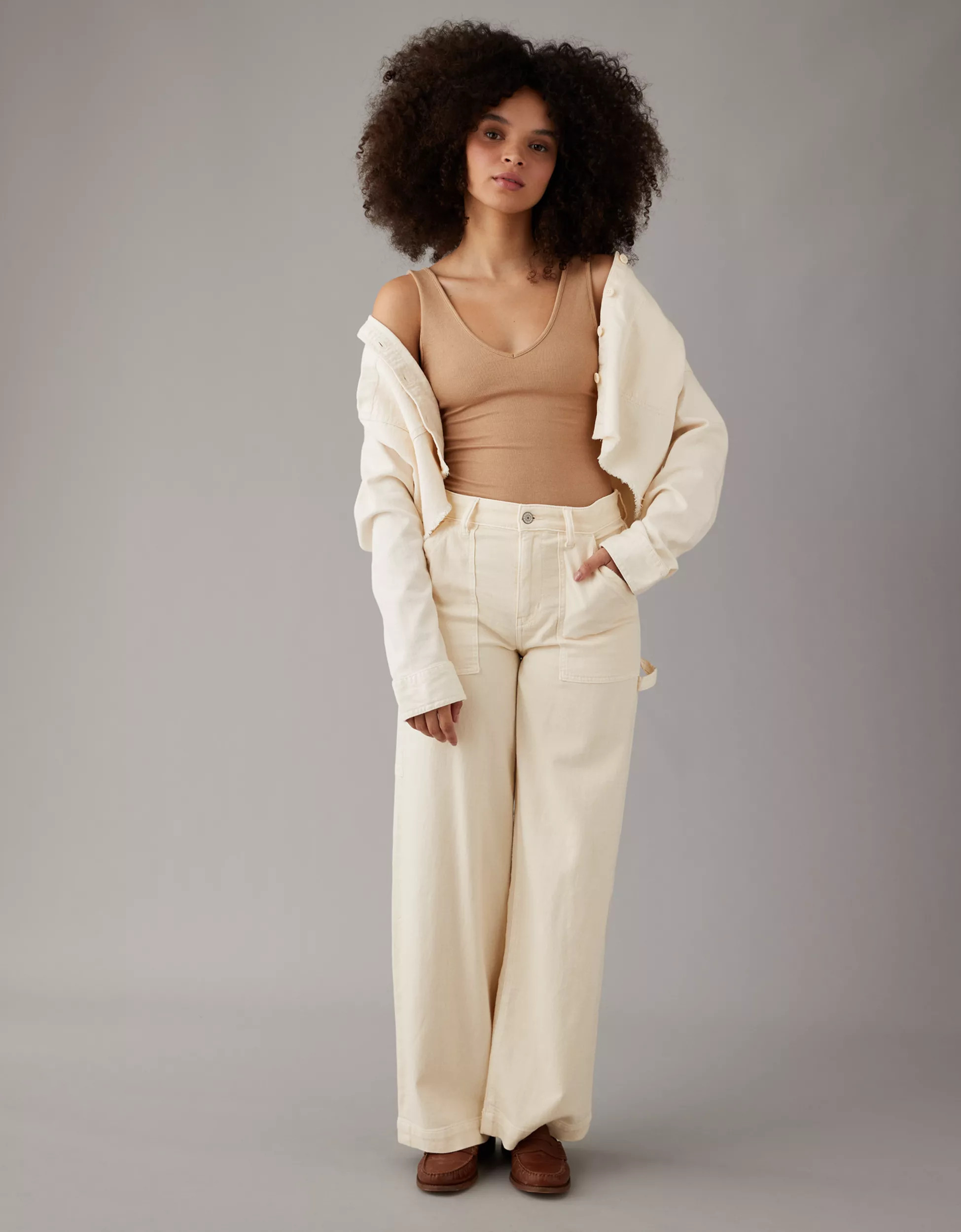 AE V-Neck Bodysuit | American Eagle Outfitters (US & CA)