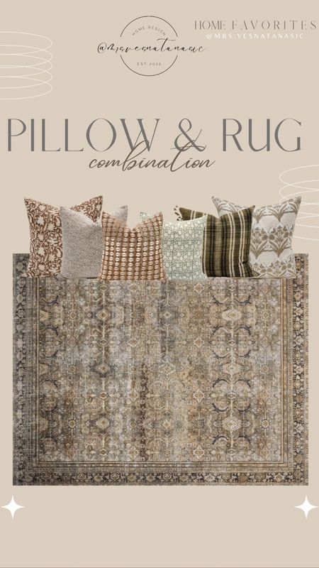 Pillow & Rug combination — one of the most popular rugs paired with throw pillows. 

Vintage, Rug, Throw Pillow, Layla, Loloi, Krinto, Living Room, Sofa, Pillows, Rugs.

#LTKhome #LTKSale #LTKSeasonal