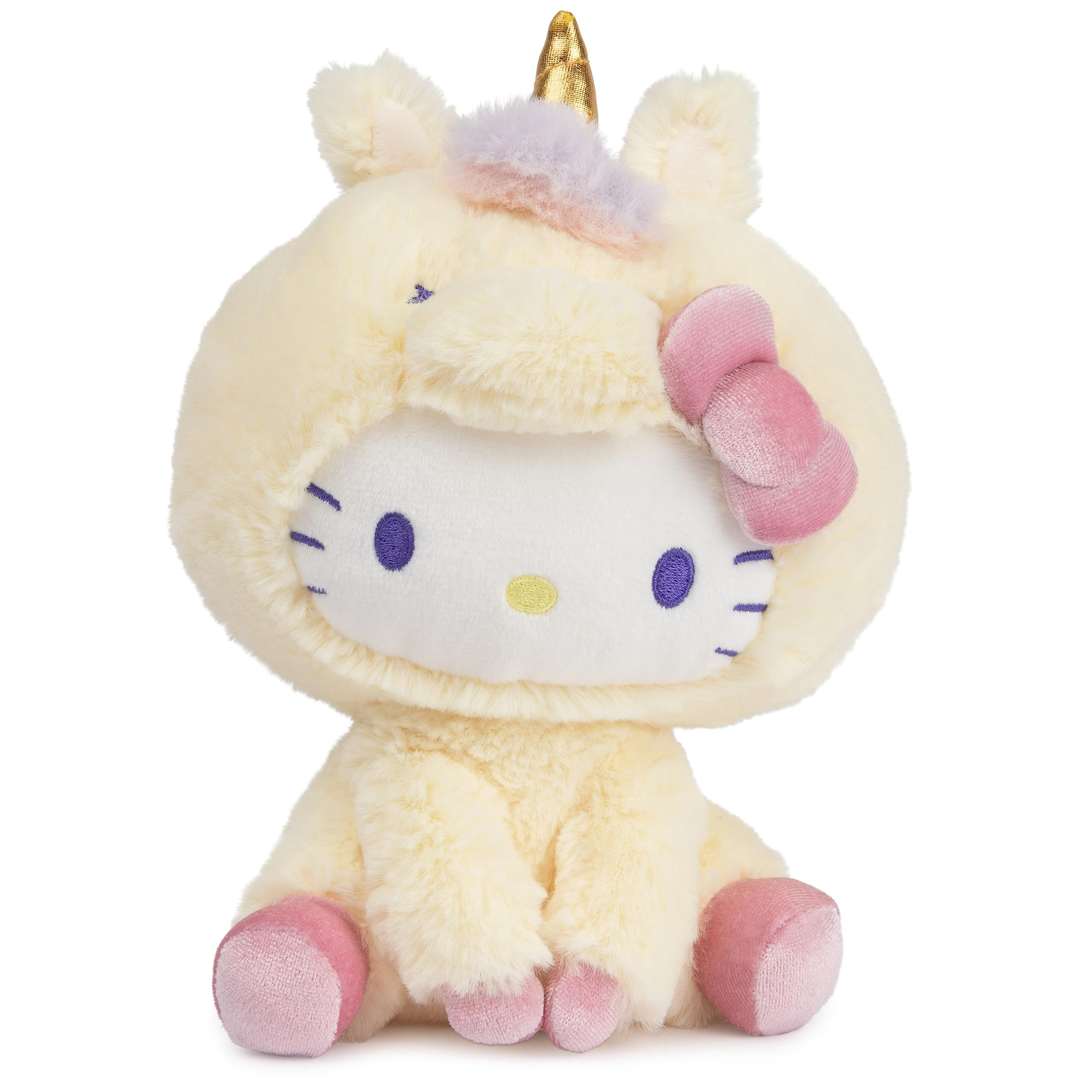 GUND Sanrio Hello Kitty Unicorn Plush Toy, Premium Stuffed Animal for Ages 1 and Up, Yellow, 6” | Amazon (US)