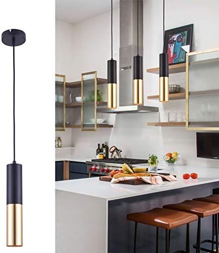 Kitchen Island Pendant Light E12 Base , Mini Modern Pendant Lamp, Industrial Adjustable Height Ha... | Amazon (US)