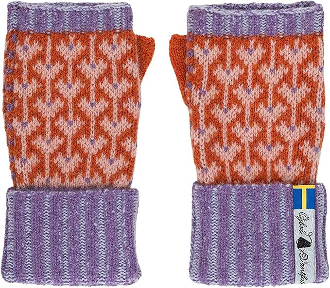 ÖJBRO VANTFABRIK Armstulpen Pulswärmer Damen 100% Merinowolle fingerlose Handschuhe Strick warm... | Amazon (DE)