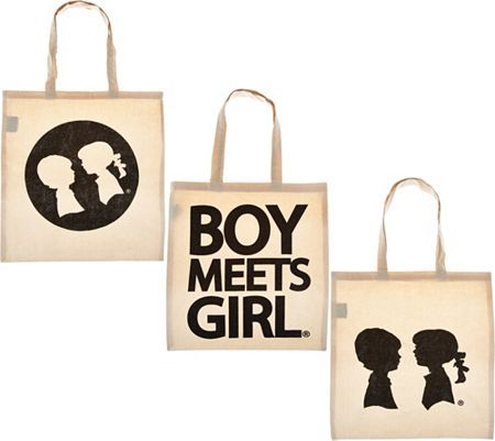 Boy Meets Girl Set of 3 Totes | QVC