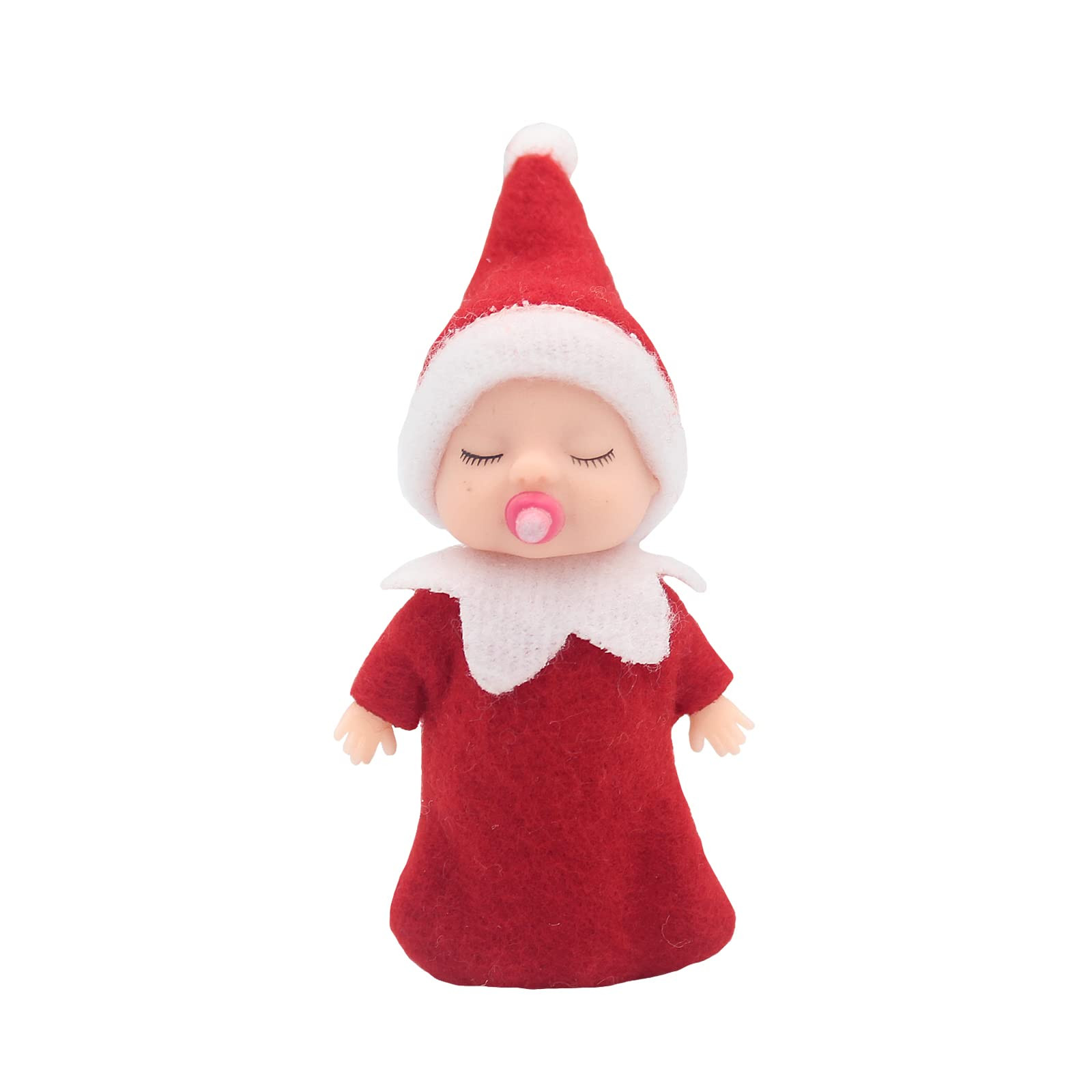 WULEEUPER Sleeping Elf Doll with Pacifier | Christmas Miniature Elf Doll Toys | New Year Holiday ... | Amazon (US)
