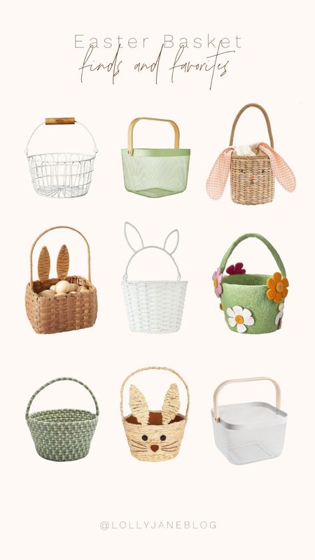 Easter basket finds and favorites! 

These adorable easter baskets are all from Amazon, Walmart, and Target. They are all so stinkin cute! I love these for the neutrals and the pastel colors. 💕

#LTKhome #LTKSpringSale #LTKSeasonal