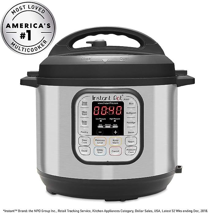Instant Pot DUO60 6 Qt 7-in-1 Multi-Use Programmable Pressure Cooker, Slow Cooker, Rice Cooker, S... | Amazon (US)