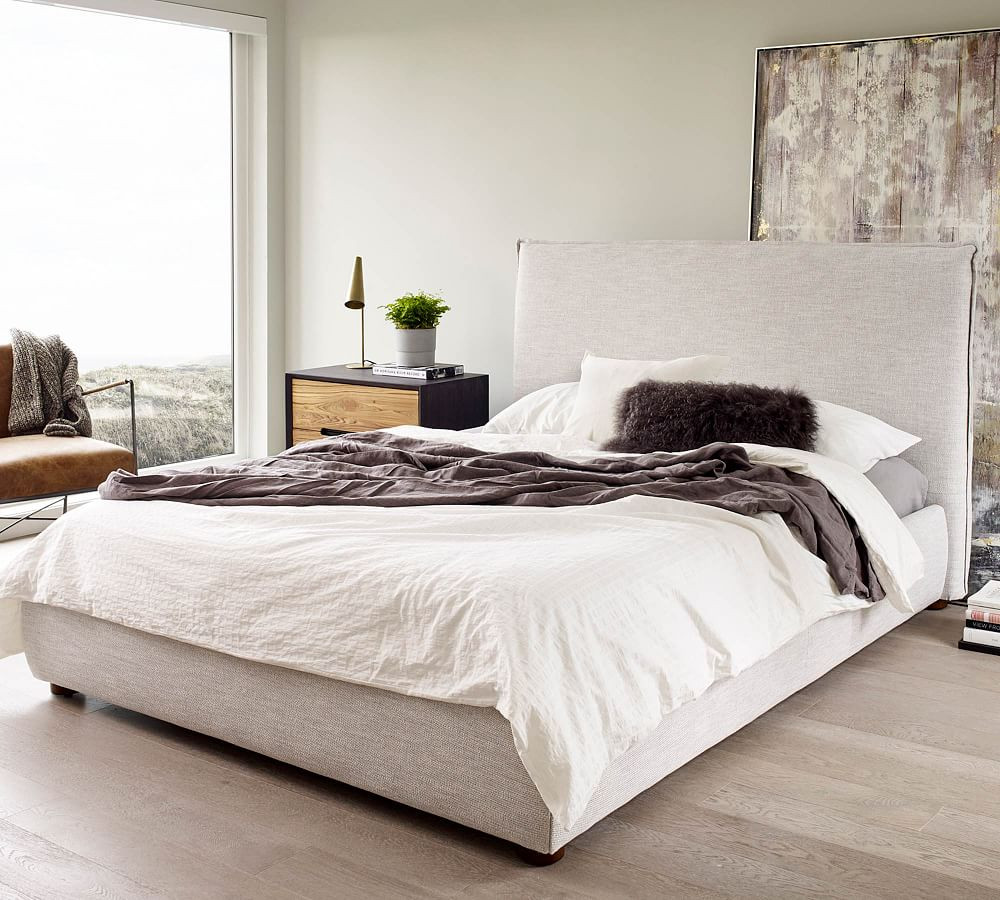 Bakersfield Upholstered Platform Bed | Pottery Barn (US)
