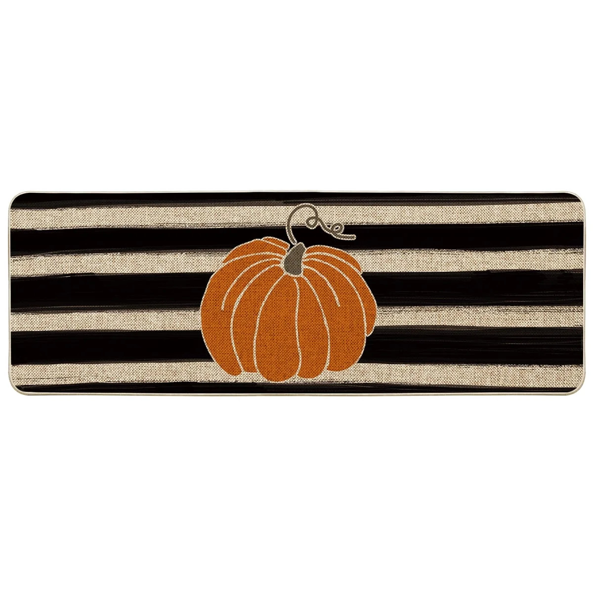 Sm:)e Stripe Pumpkins Fall Doormat, Autumn Home Decor Low-Profile Entrance Switch Rug Door Mat fo... | Walmart (US)