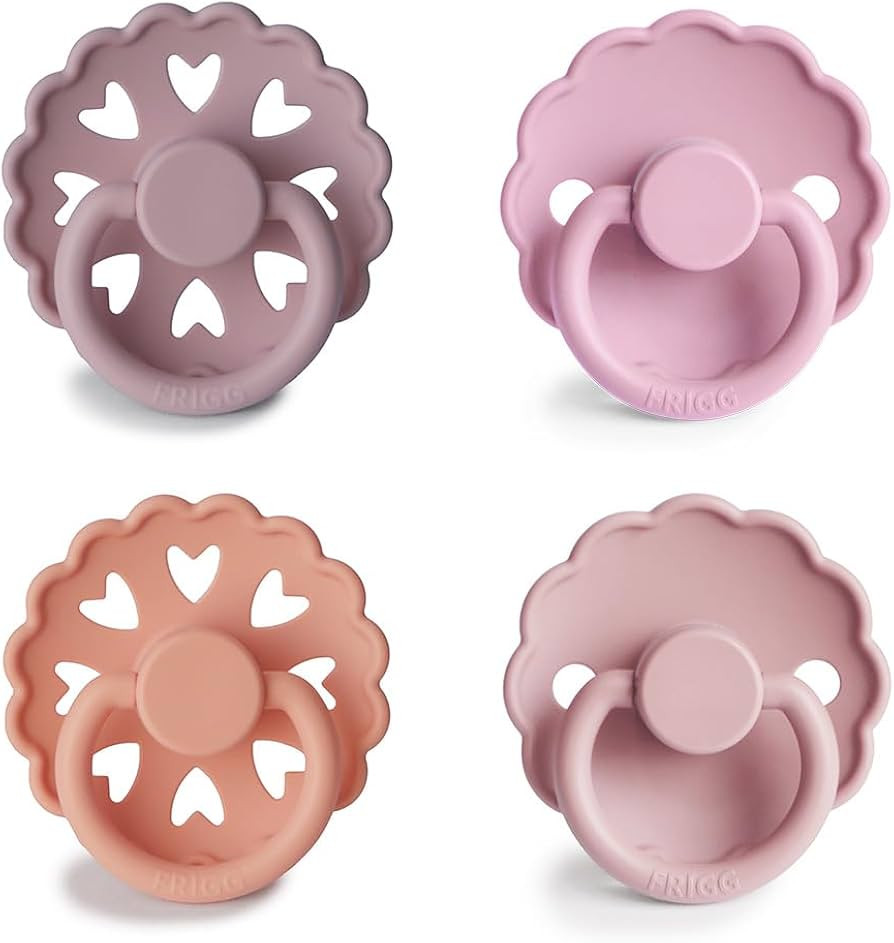 FRIGG SilkySoft Silicone Baby Pacifier 4-Pack Sunset Bliss | Made in Denmark | BPA-Free (0-6 Mont... | Amazon (US)