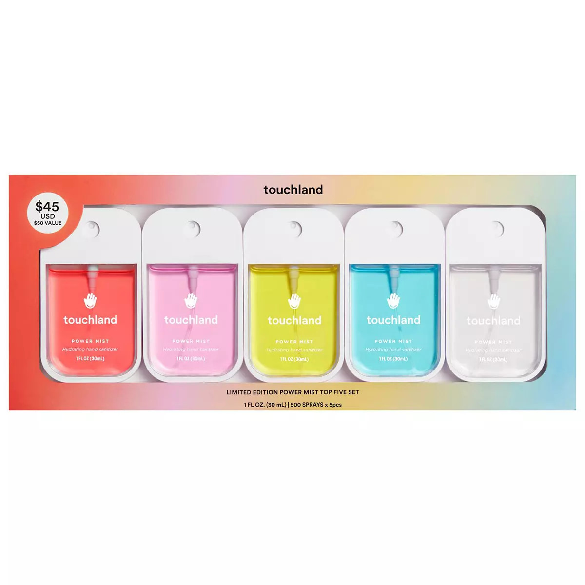 Touchland Limited Edition Power Mist Top Five Value Set | Kohl's