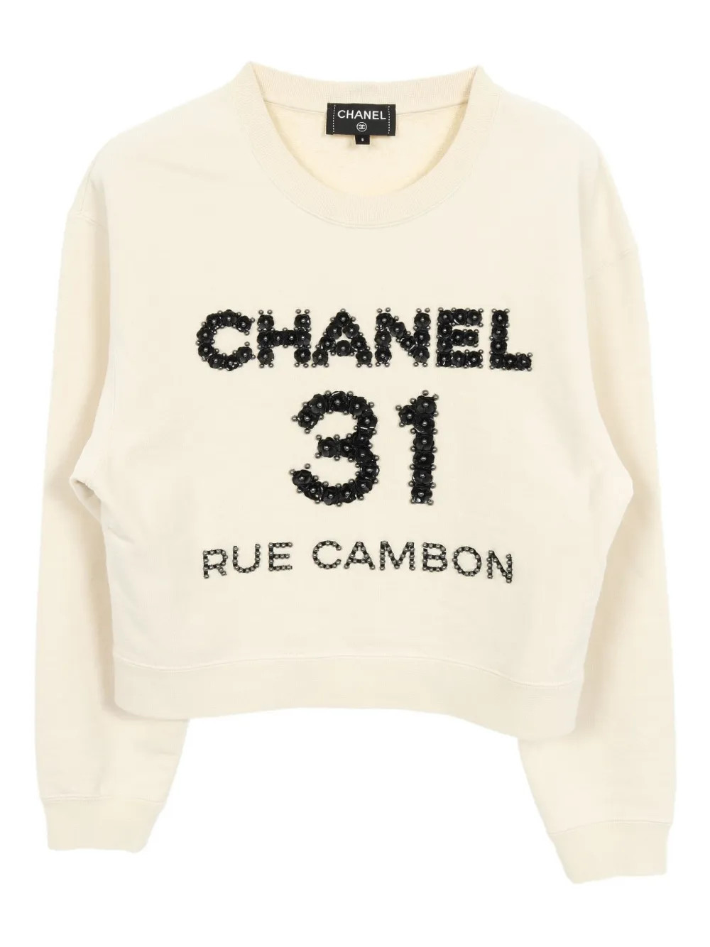 CHANEL Pre-Owned 1986-1988 31 Rue Cambon Metiers d'Art sweatshirt - Neutrals | Farfetch Global
