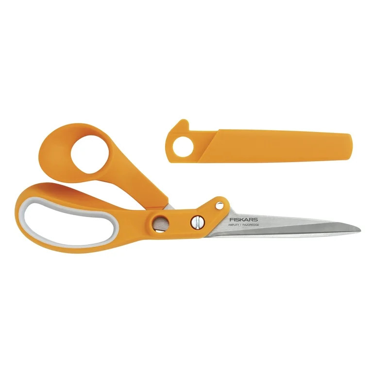 Fiskars Amplify Razor Edge Scissors Fabric Shears, Orange, 1 Each, 8 inch | Walmart (US)