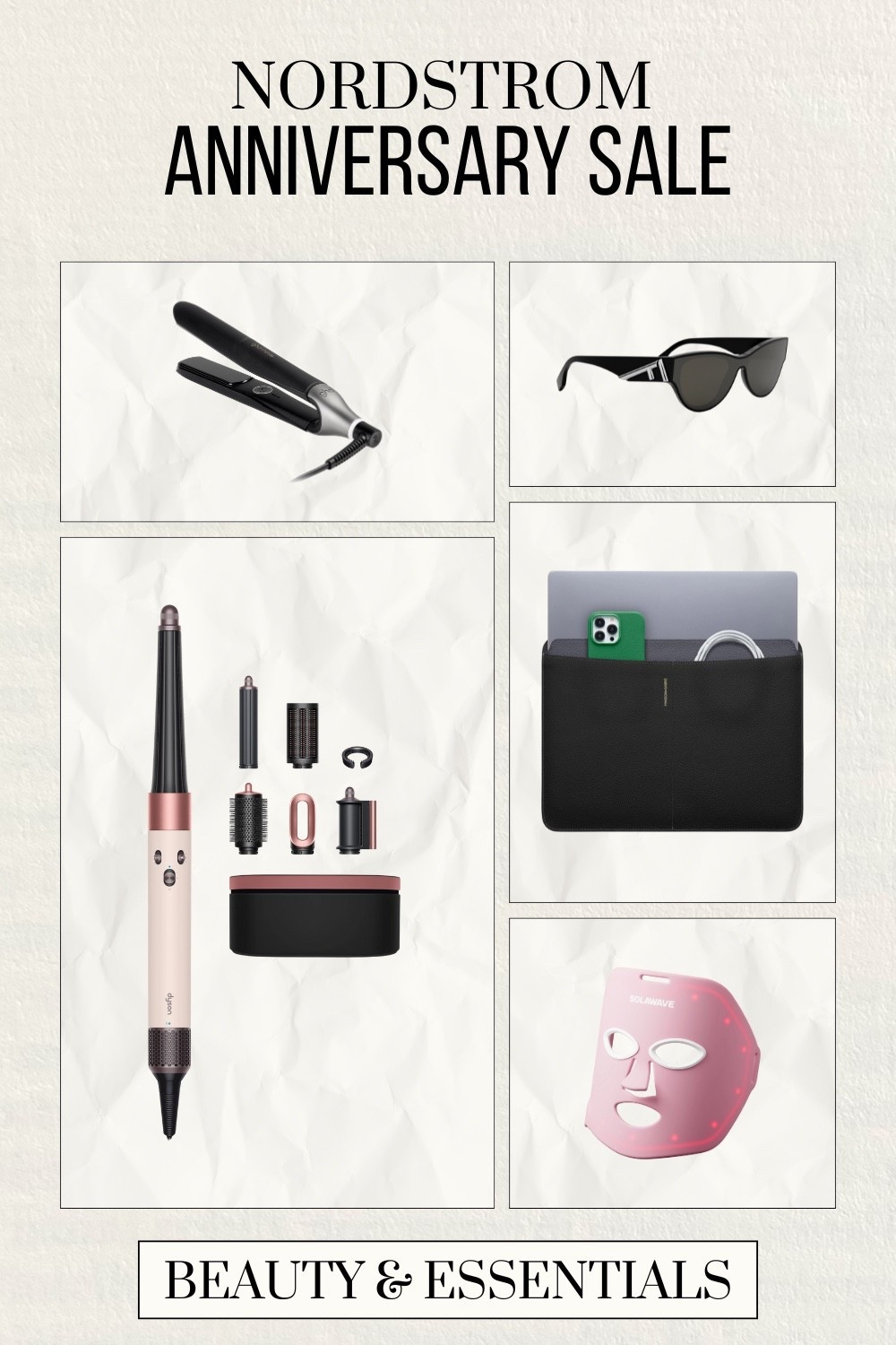 Beauty & lifestyle essentials I snagged during the Nordstrom Anniversary Sale 💻💄 

🎀 Dyson Airwrap: for the perfect blowout and curls

💈 GHD flat iron: for both straight, sleek styles and curls! (I got this because of Kylie Jenner’s wavy hair tutorial, not gonna lie) — it’s over $100 off during the sale!

💻 Leather laptop sleeve: so I look like a chic corporate baddie when i stroll into the office

🚨 Solawave red light mask: this red light mask is anti-aging and FDA-cleared! $100 off during the sale

😎 Fendi Sunglasses: they go with EVERYTHING and they’re nearly $200 off during the NSALE! 

Nordstrom Sale, n sale, nordstrom anniversary sale beauty discounts, anti aging skin products, best red light mask

#LTKItBag #LTKSaleAlert #LTKBeauty