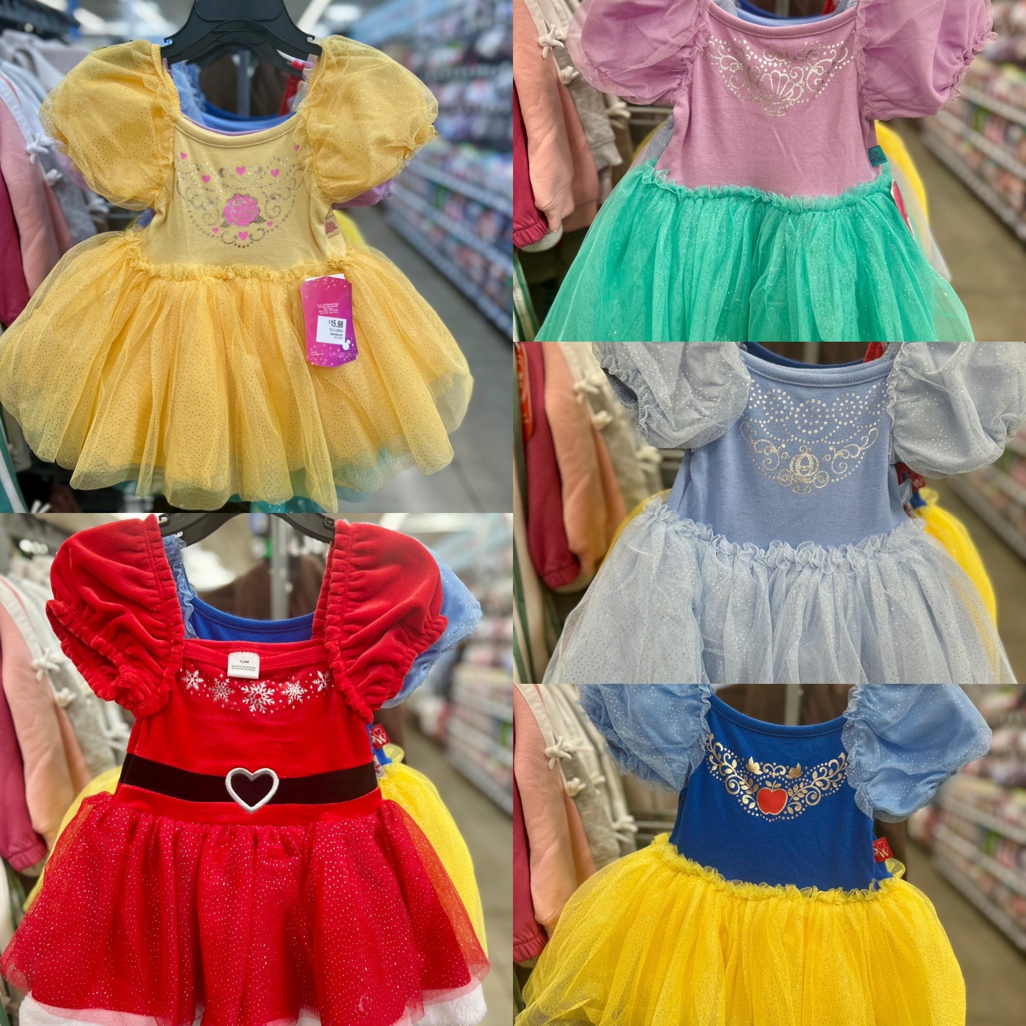 These princess dresses are just so cute!! Links below. #ad #walmart 