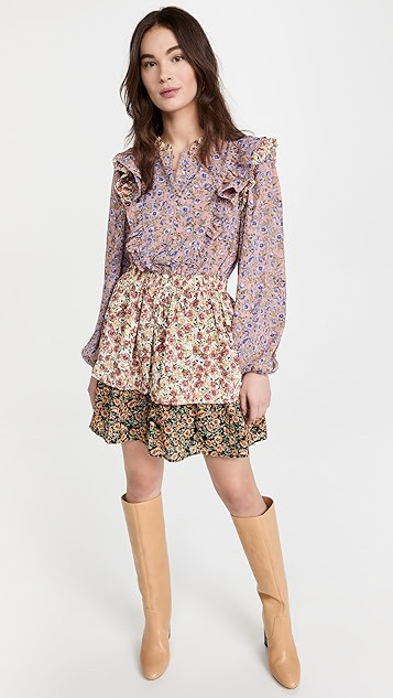 Floral Multi Color Mini Dress | Shopbop