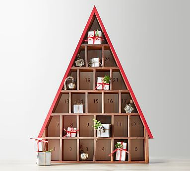 Rustic Wooden House Advent Calendar | Pottery Barn (US)