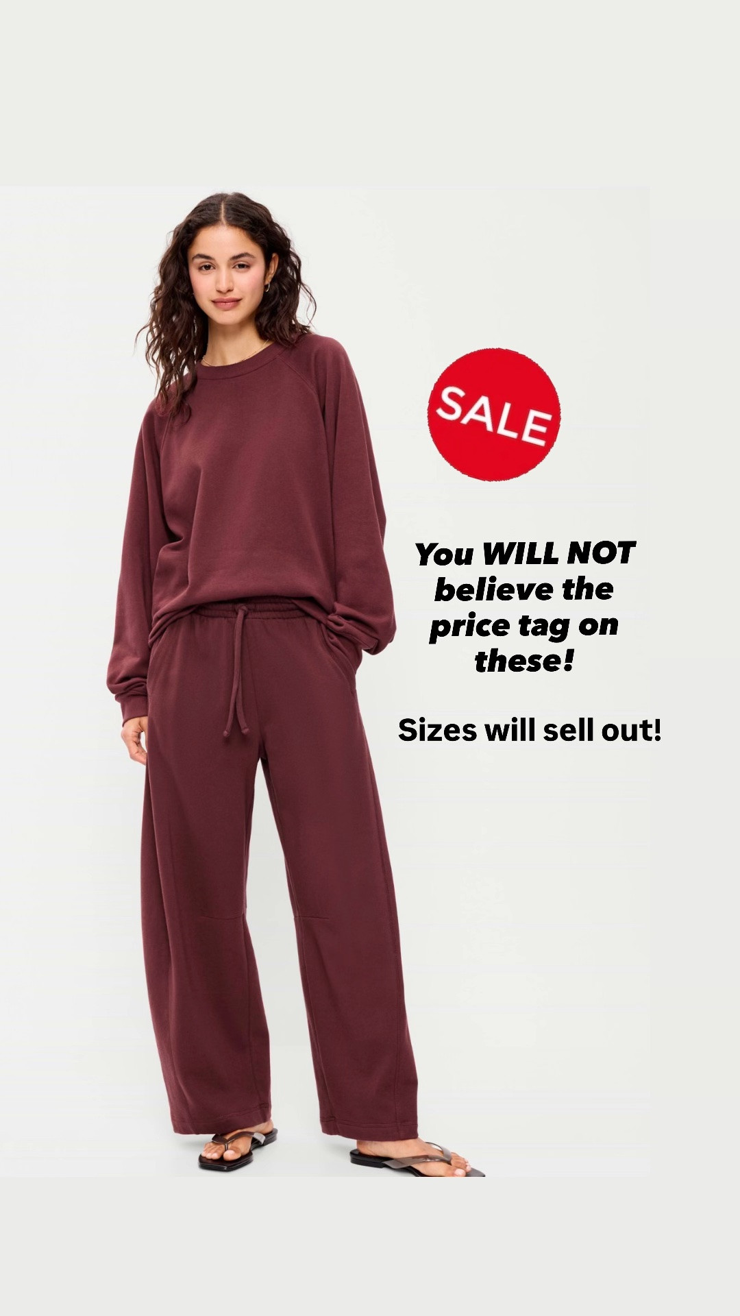 Do not sleep on this sweatshirt & sweatpants— they WILL SELL OUT! Especially at this price.

#LTKmomlife #LTKOver40 #LTKSaleAlert