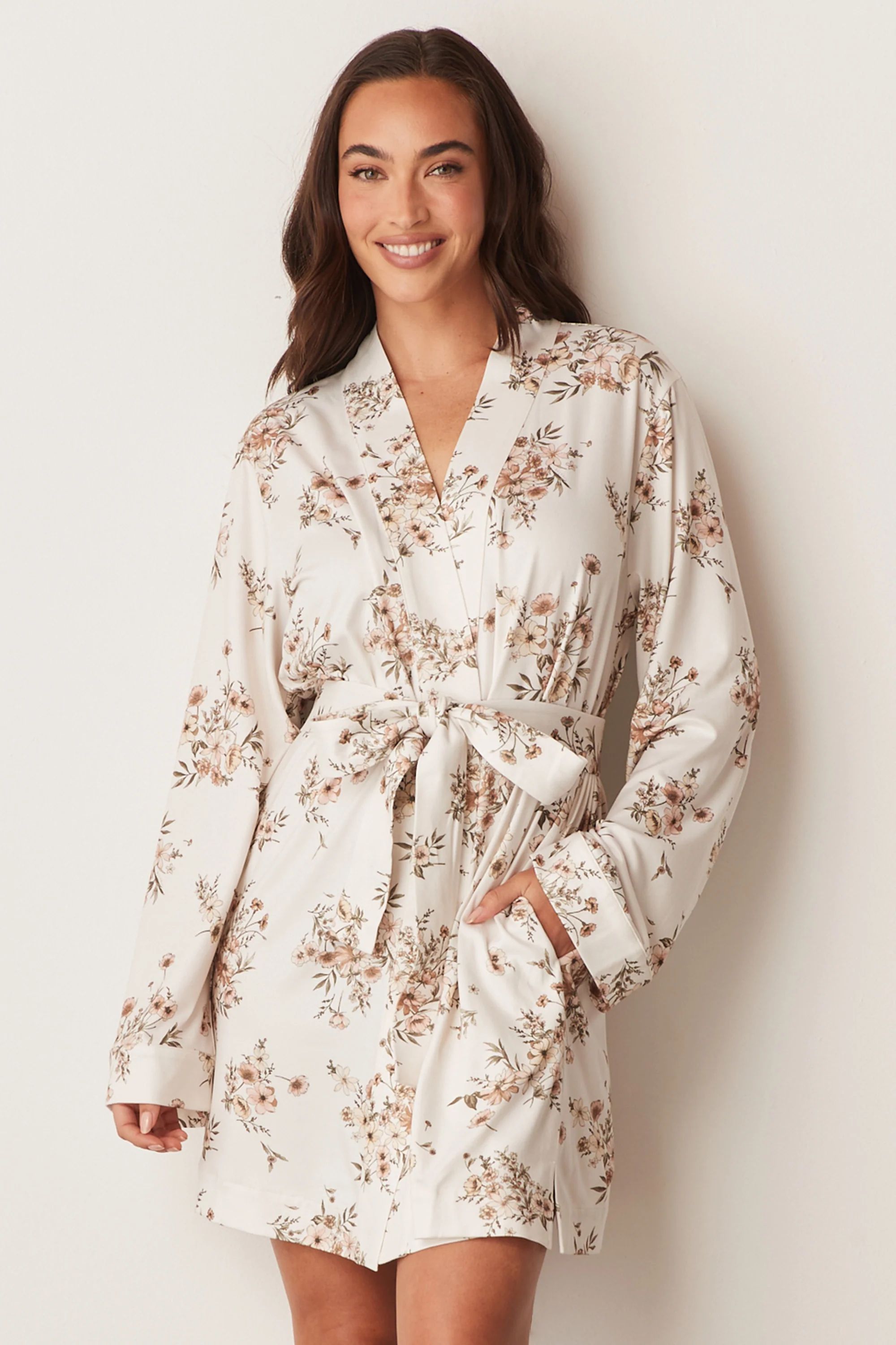 MEADOW CLASSIC SHORT ROBE | WILDFLOWER | MASONgrey