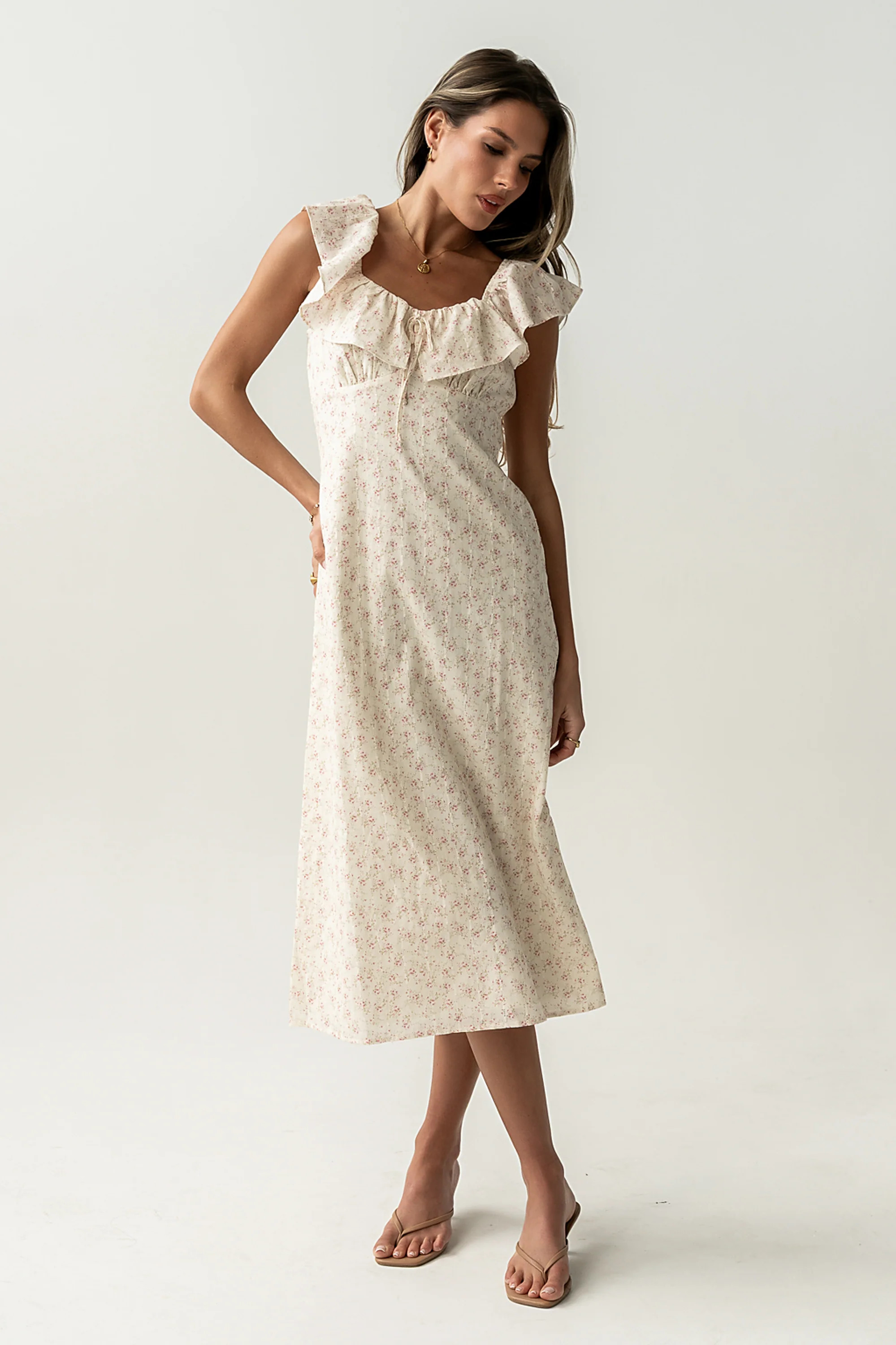 Rustin Floral Midi Dress | Böhme US