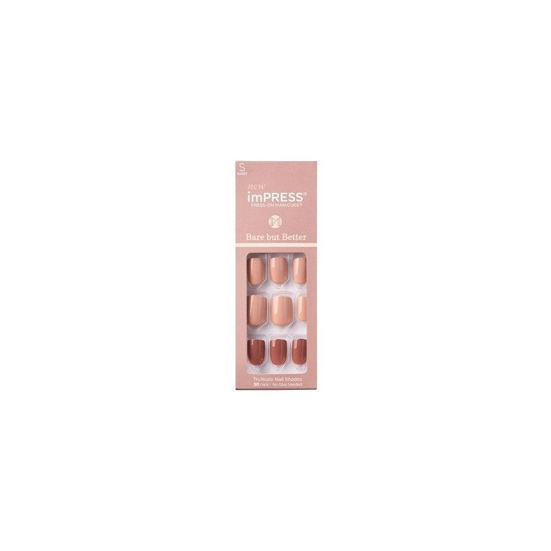 KISS imPRESS Bare But Better Press-On Fake Nails - Sweet Earth - 30ct | Target