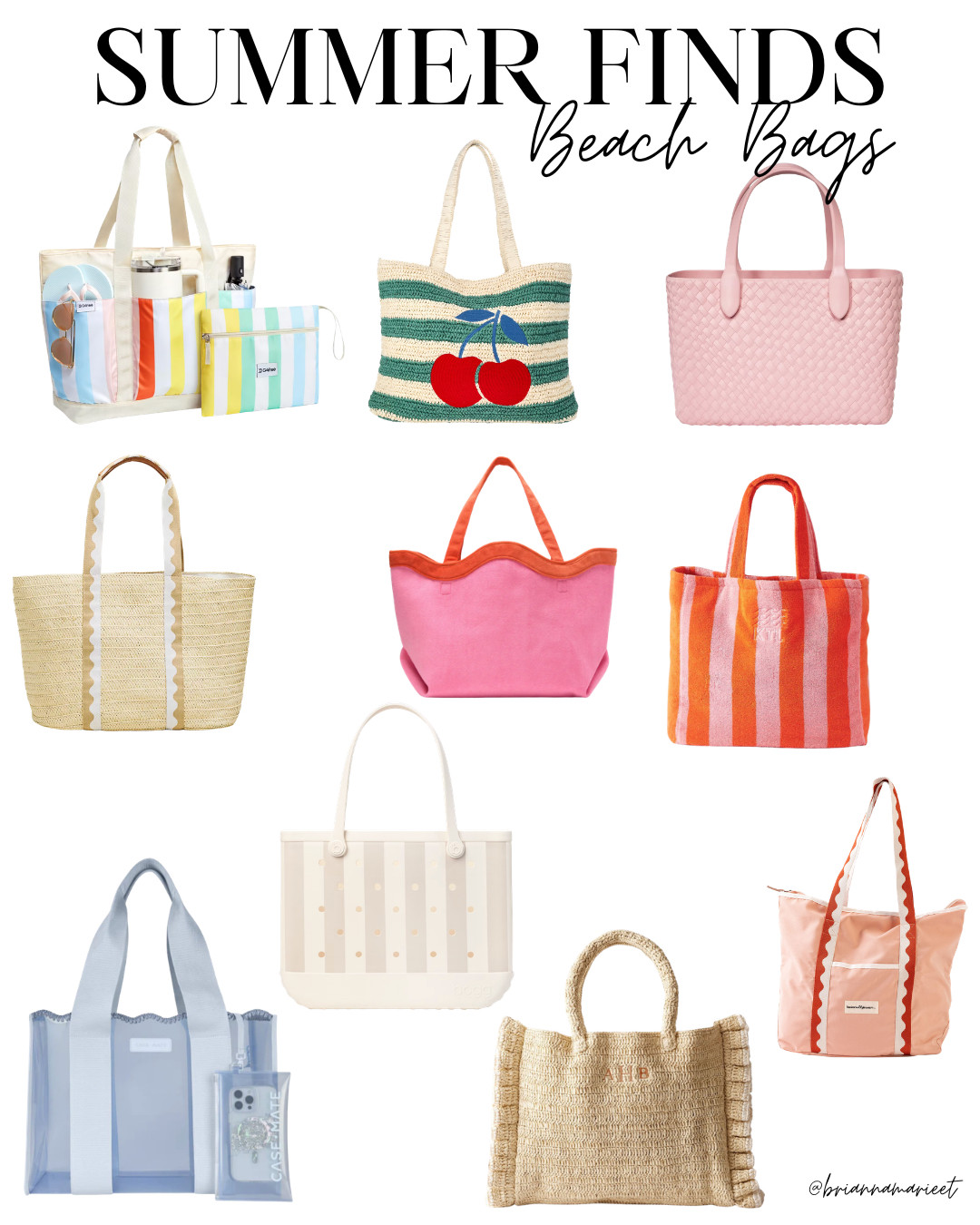 Adorable beach bags for summer! 

 #LTKSeasonal #LTKSwim #LTKTravel
